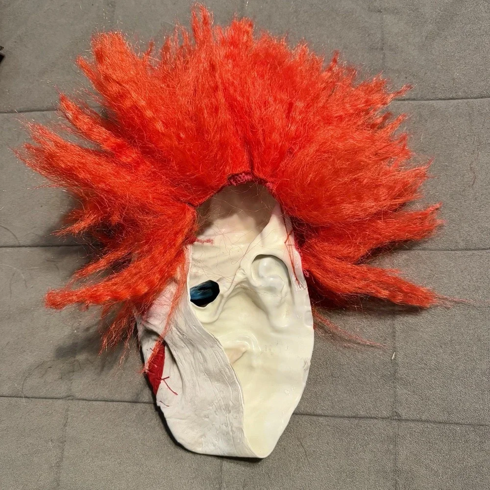 Halloween Clown Mask Lot 4‎ & Pumpkin LED Light Up Mask Costume Prop Mixed Set